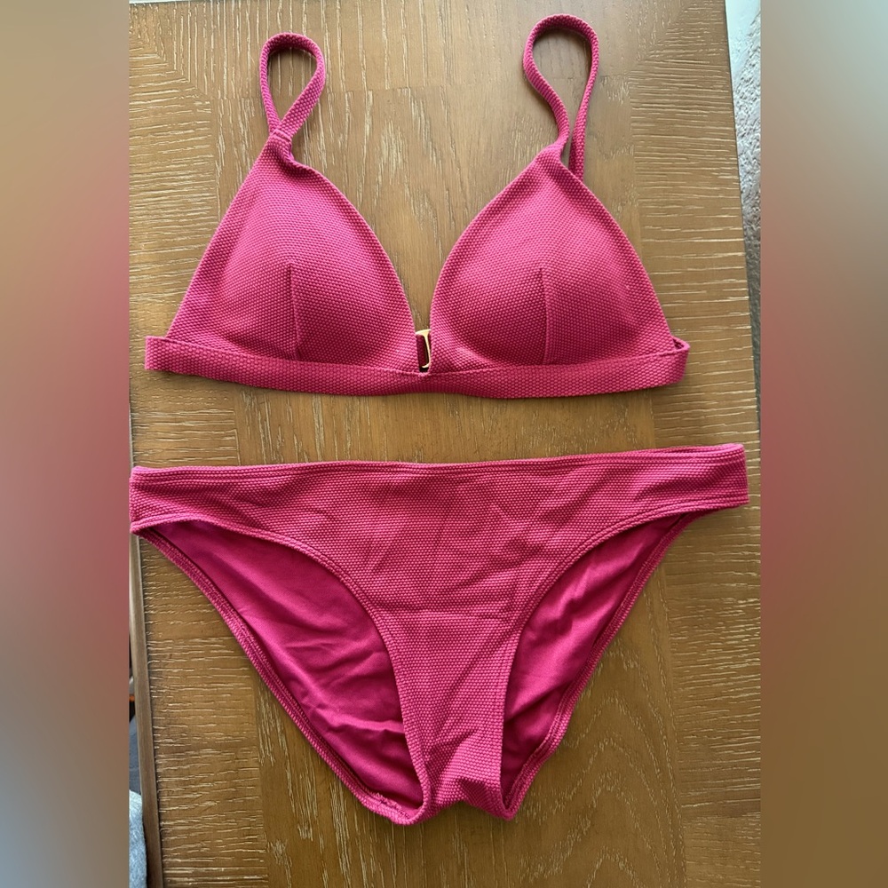 Hollister Women's maroon Bikini Set, size Medium